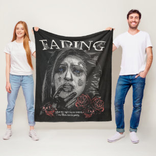 Fading - Gotische Streetwear Design Fleece Deken