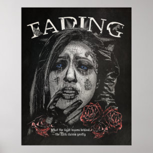 Fading - Gotische Streetwear Design Poster