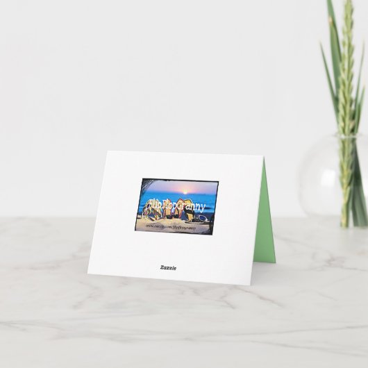 FADING GREEN MERCI CARTE DE REMARQUE (Dos)