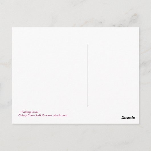 Fading Love - Carte postale (Dos)