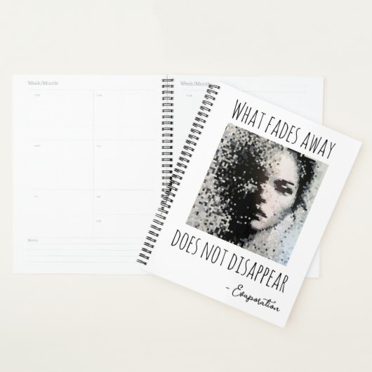Fading monochrome face planner (Display)