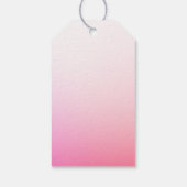 Fading Pinks Ombre Gradatie & Uw Initialen Cadeaulabel (Achterkant)