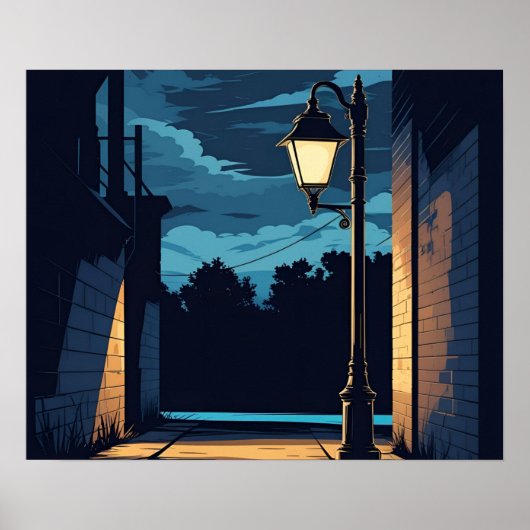 Fading Streetlamp poster (Voorkant)
