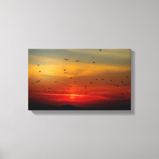 Fading Sunset Canvas Afdruk (Voorkant)
