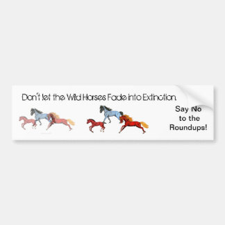 Fading Wild Horses Bumpersticker