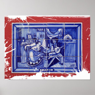 Fado, Portugese volkskunst Poster