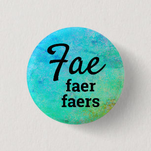 Fae, Faer, Faers Pronouns Ronde Button 3,2 Cm