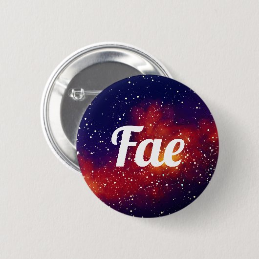 Fae Galaxy Identity Ronde Button 5,7 Cm (Voorkant /achterkant)