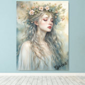 'Fae in Sunrise' Canvas Afdruk (Insitu (Houten vloer))