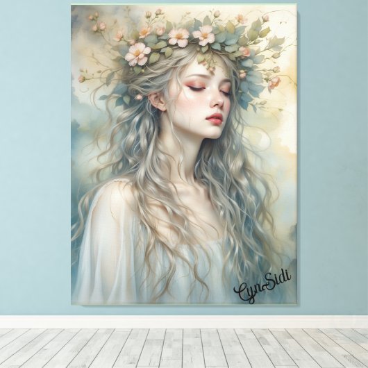 'Fae in Sunrise' Canvas Afdruk (Insitu (Houten vloer))
