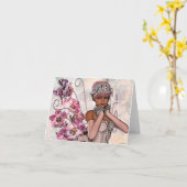 Fae Rose Art Carte pour notes (Fleur jaune)