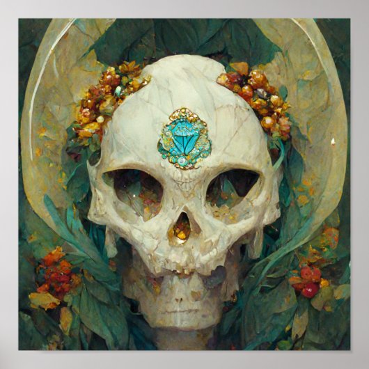 Fae Skull Fantasy Poster (Voorkant)