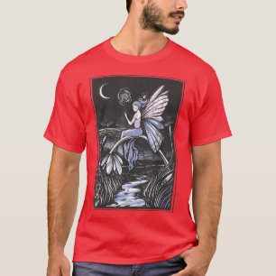 Faecore Fairy Night Fairycore Fantasy Magic Natuur T-shirt