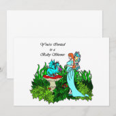 Faerie Baby shower Invitation Kaart (Voorkant / Achterkant)