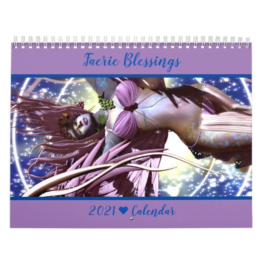 Faerie Blessings 2021 Fantasy Calendar Kalender (Hoes)