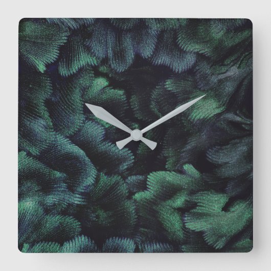 Faerie Forest  Square Wall Clock Vierkante Klok (Voorkant)