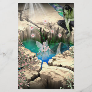 Faerie in Elven Pond Briefpapier