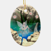 Faerie in Elven Pond Keramisch Ornament (Achterkant)