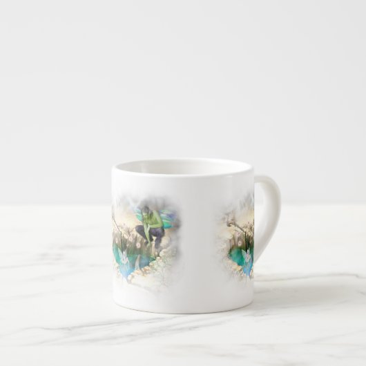Faerie in Elven Pond Vignette Espresso Kop (Voorkant rechts)