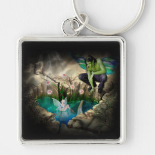 Faerie in Elven Pond Vignette Sleutelhanger