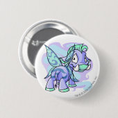 Faerie Moehog Ronde Button 5,7 Cm (Voorkant /achterkant)