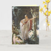  Faerie-Wenskaart Kaart (Gele Bloem)