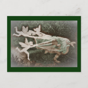 Faeries die Nisse (gnoom) vangen Briefkaart