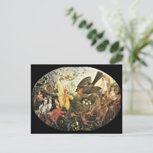 Faeries en Robin's Nest Briefkaart (Staand voorkant)