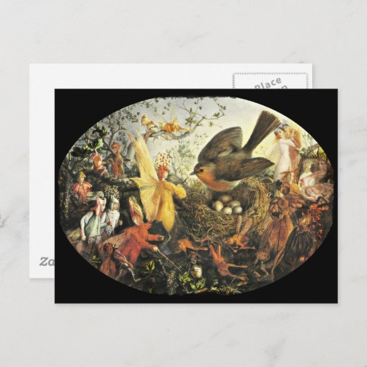 Faeries en Robin's Nest Briefkaart (Voorkant / Achterkant)