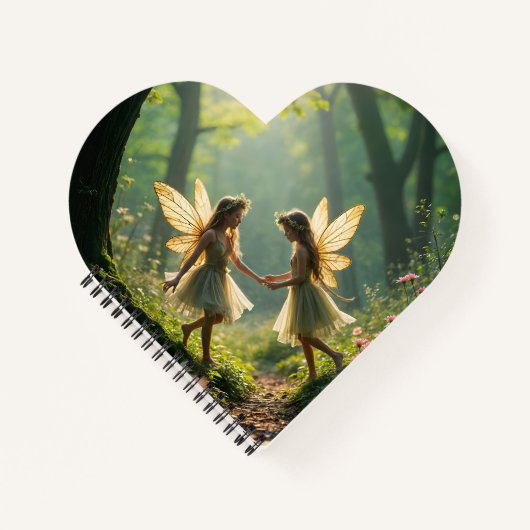 Faeries spelen in het bos Notitieboek (Voorkant)