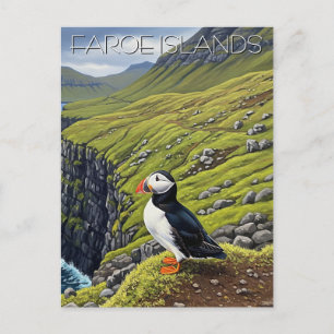 Faeröer Denemarken Reizen Briefkaart