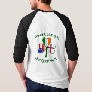 Faeröer Ierland USA Shamrock Persoonlijk T-shirt
