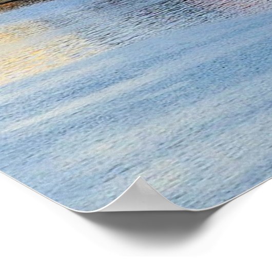 Faeröer, panoramisch uitzicht van Torshavn Poster (Hoek)