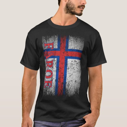 Faeröer Vlag Gift Vrouwen Mannen Kinderen Faeröer  T-shirt (Voorkant)