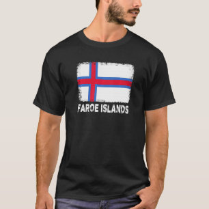 Faeröer Vlag Steun Faroese Mensen Vrouwen M T-shirt