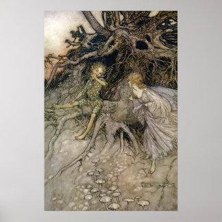Faery, MidSummer Night's Dream, Rackham 16 W x 24 Poster