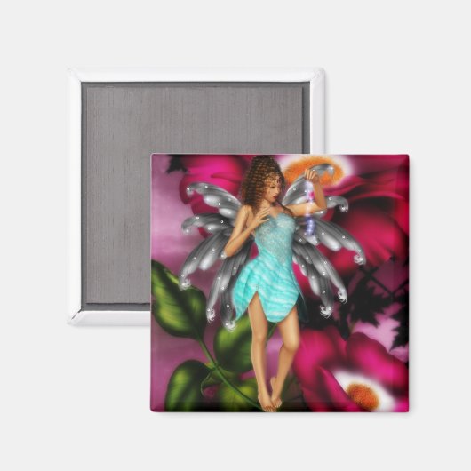 Faery Roos Magnet Magneet (Voorkant / Achterkant)