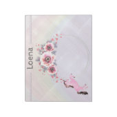 Faetastic unicorn roze personaliseer notepad notitieblok (Gedraaid)