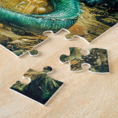Fafnir Bewaakt de Nibelung-schat Legpuzzel (Zijkant)