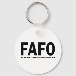 FAFO Acties hebben Gevolgen Sleutelhanger