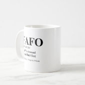 FAFO-definitie Koffiemok (Voorkant links)