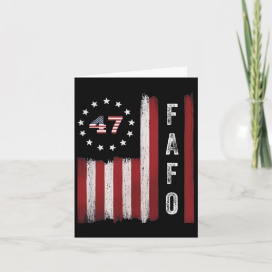 Fafo Flag Trump Grappig Kaart (Voorkant)