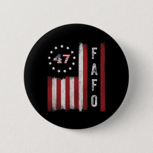 Fafo Flag Trump Grappig Ronde Button 5,7 Cm