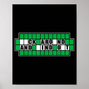 Fafo Los Puzzel Rondom Vind Illustratie Poster