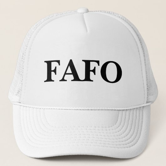 FAFO Trucker Hat Trucker Pet (Voorkant)