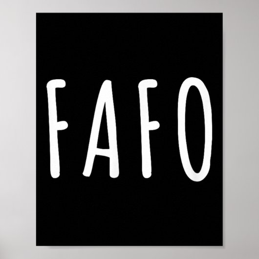 Fafo Trump, Donald Trump Fafo Poster (Voorkant)