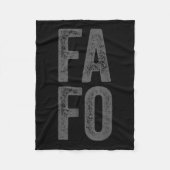 FAFO voor in de buurt Fleece Deken (Voorkant)