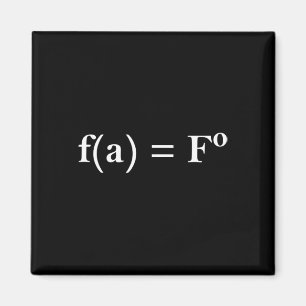 Fafo Wiskundige Vergelijking Grappige Nieuwigheid  Magneet