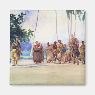 "Fagaloa Bay, Samoa, 1890" - John LaFarge Magnet Magneet