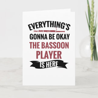 fagot geschenken | Bassoon speler geschenken Kaart